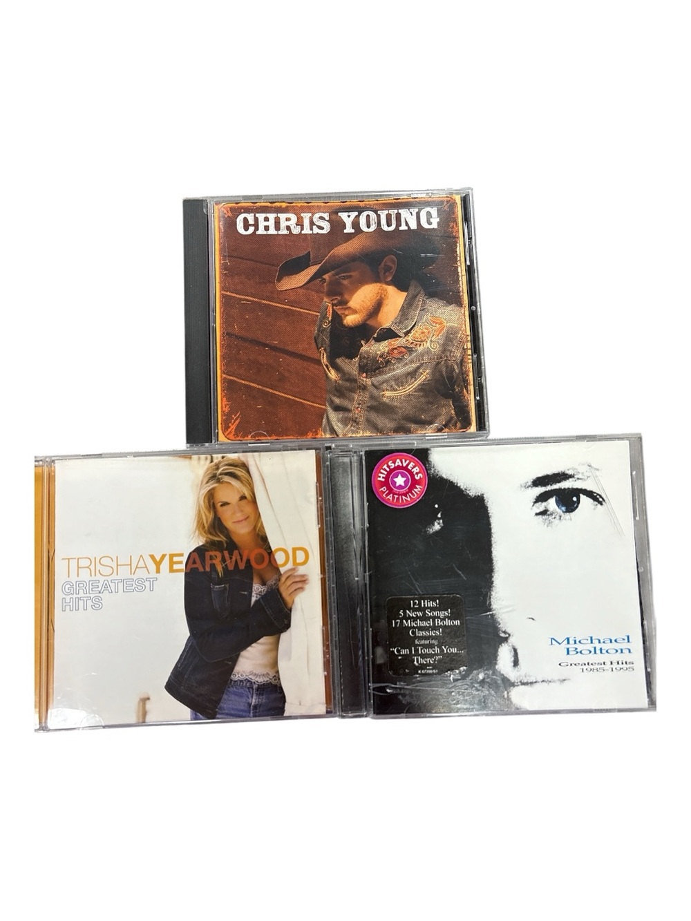 Country & Pop Music CD Trio Trisha Yearwood, Chris Young, Michael Bolton